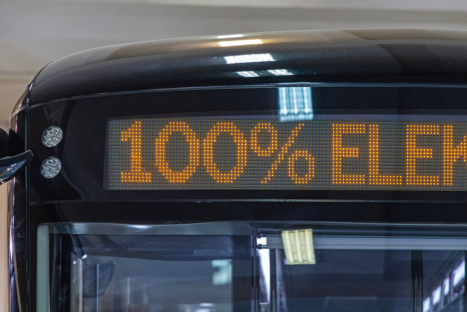 Led Sign Hundred Percent Electric Power Bus Public Transport